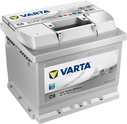 VARTA Silver Dynamic Batteri 12V 52AH 520CCA (207x175x175/175) +høyre C6