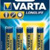 VARTA Longlife AAA 1,5V 4-pakning