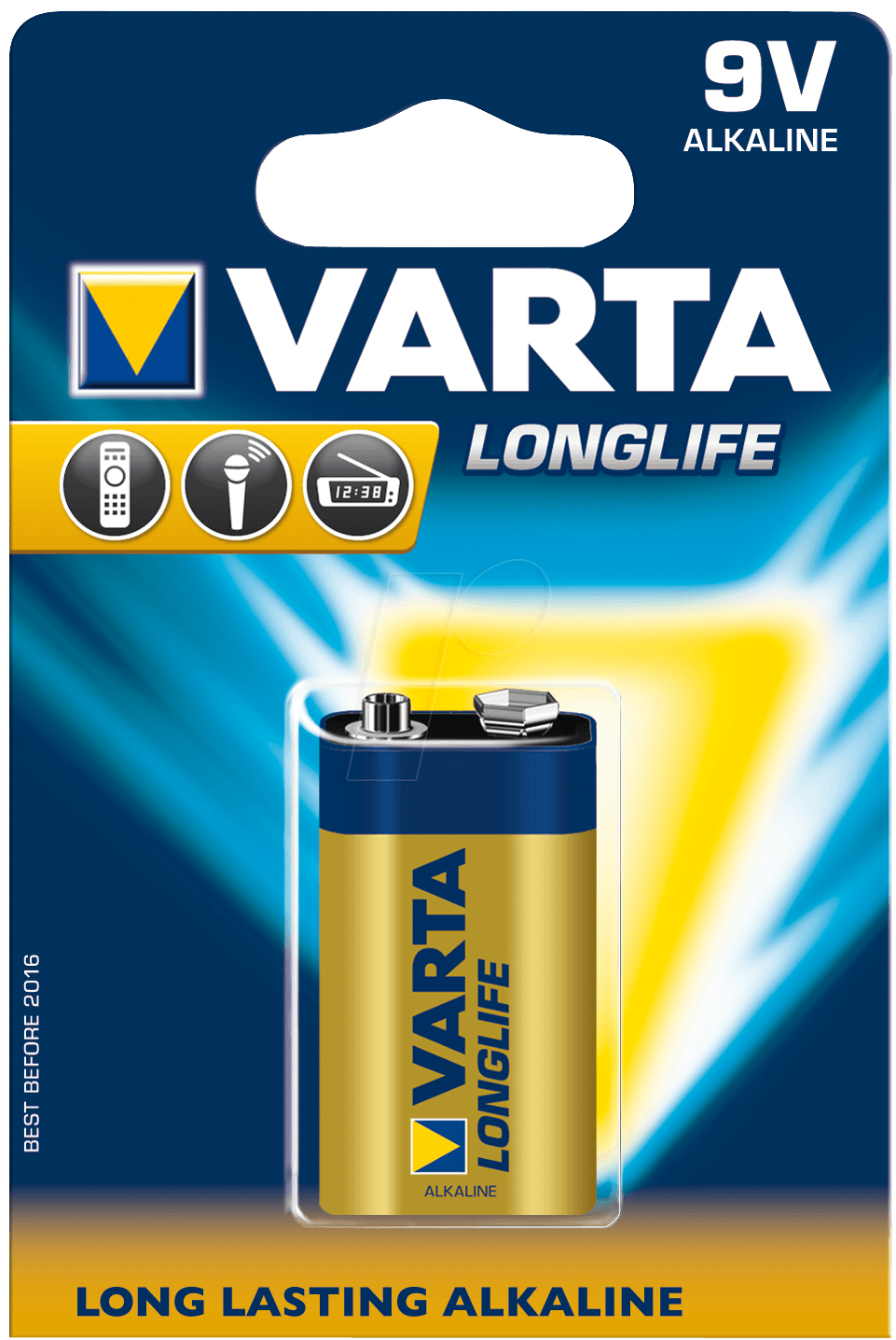 VARTA Longlife 9V 1-pakning