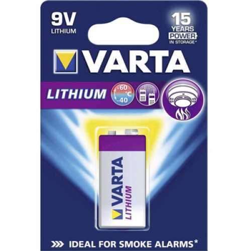 VARTA Lithium 9V 1-pakning