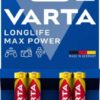 Longlife Max Power AAA 4-pakning