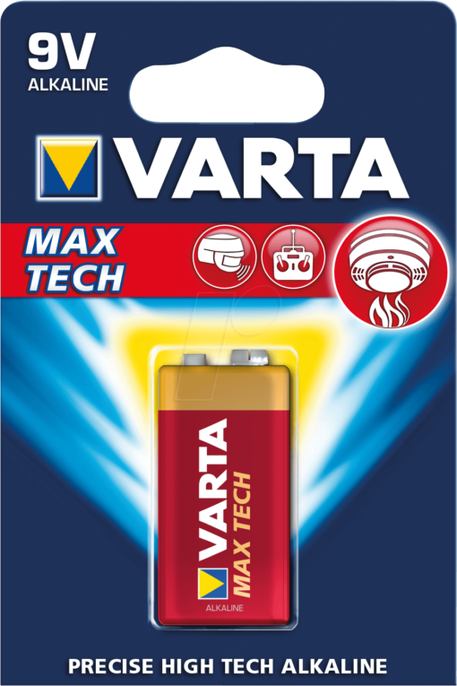 VARTA Max Tech 9V 1-pakning