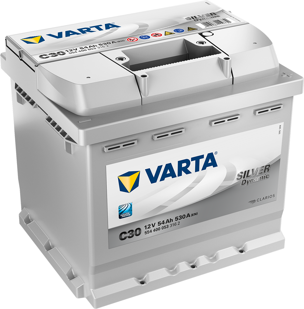 VARTA Silver Dynamic Batteri 12V 54AH 530CCA (207x175x190/190mm) +høyre C30