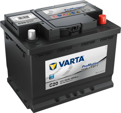 VARTA Promotive HD Batteri 12V 55AH 420CCA (242x175x190/190mm) +høyre C20