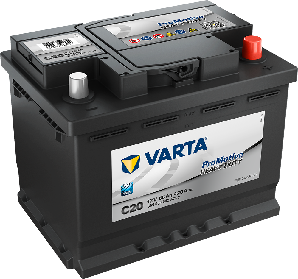 VARTA Promotive HD Batteri 12V 55AH 420CCA (242x175x190/190mm) +høyre C20