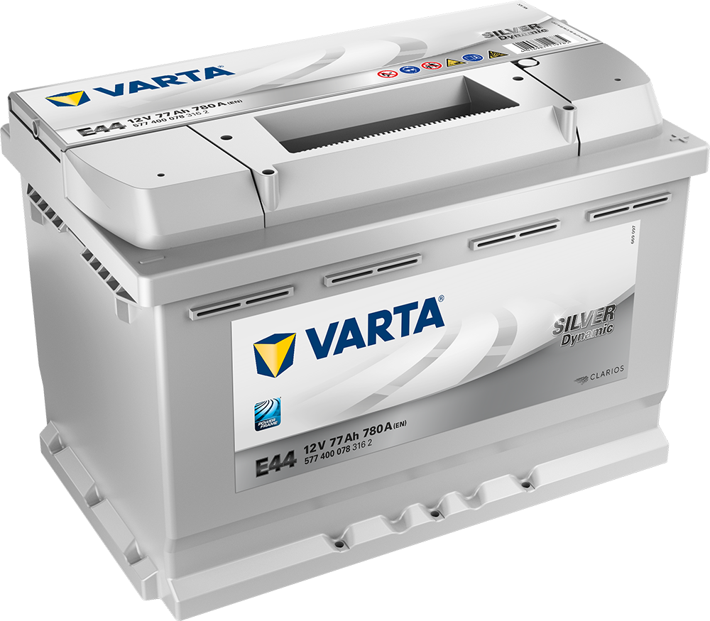 VARTA Silver Dynamic Batteri 12V 77AH 780CCA (278x175x190/190mm) +høyre E44