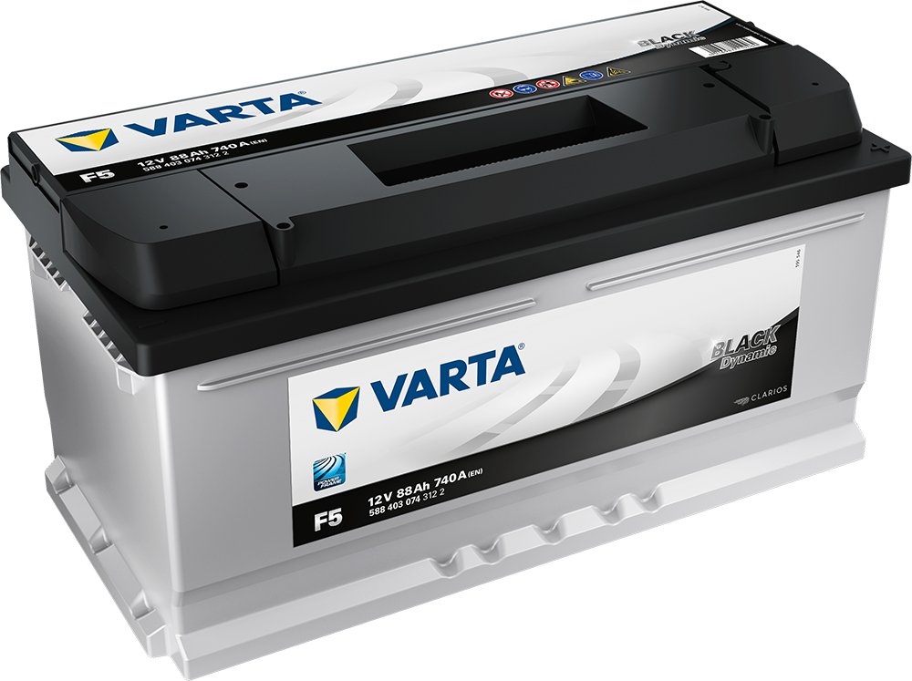 VARTA Black Dynamic Batteri 12V 88AH 740CCA (353x175x175/175mm) +høyre F5