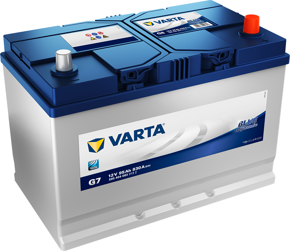 VARTA Startbatteri Blue Dynamic 12V 95AH 830CCA (306x173x200/225mm) +høyre G7