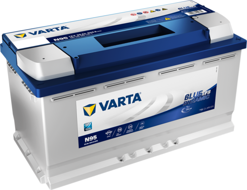 VARTA Blue Dynamic EFB Batteri 12V 95AH 850CCA (353x175x190/190mm) +høyre N95