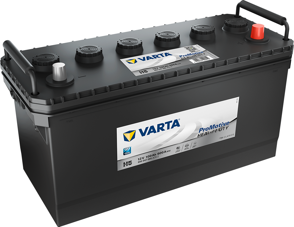 VARTA Promotive HD Batteri 12V 100AH 600CCA (413x175x200/220mm) +høyre H5