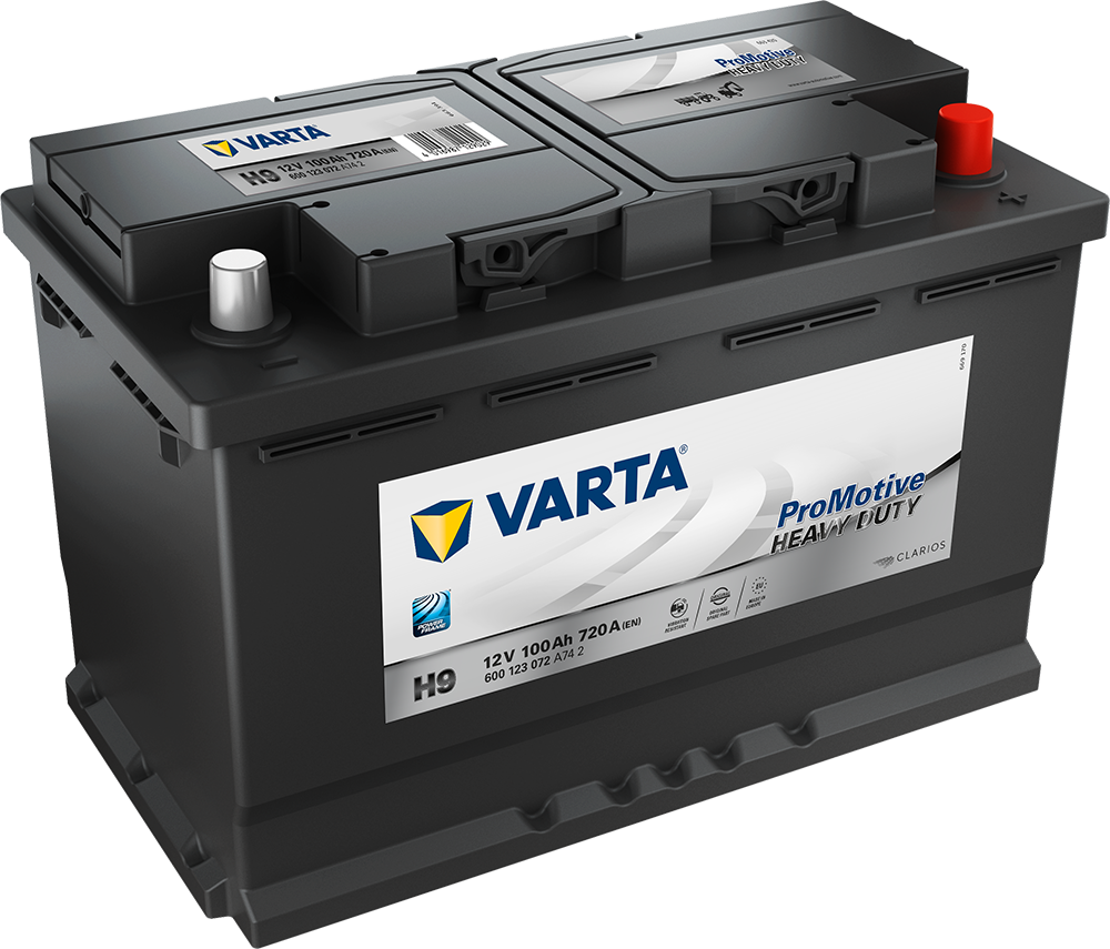 VARTA Promotive HD Batteri 12V 100AH 720CCA (313x175x190/205mm) +høyre H9