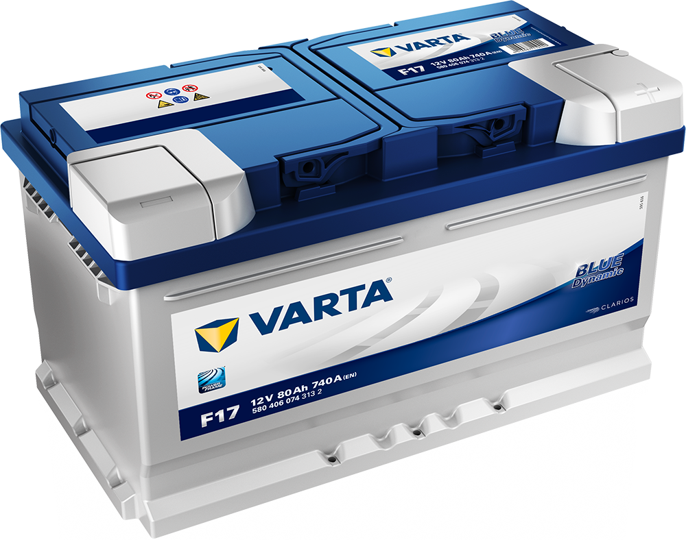 VARTA Blue Dynamic Batteri 12V 80AH 740CCA (315x175x175/175mm) +høyre F17