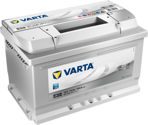 VARTA Silver Dynamic Batteri 12V 74AH 750CCA (278x175x175/175mm) +høyre E38