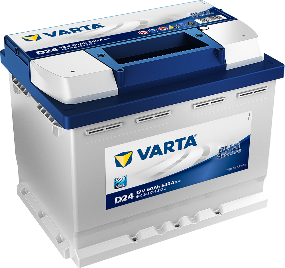 VARTA Blue Dynamic Batteri 12V 60AH 540CCA (242x175x190/190mm) +høyre D24