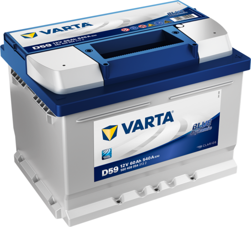 VARTA Blue Dynamic Batteri 12V 60AH 540CCA (242x175x175/175mm) +høyre D59