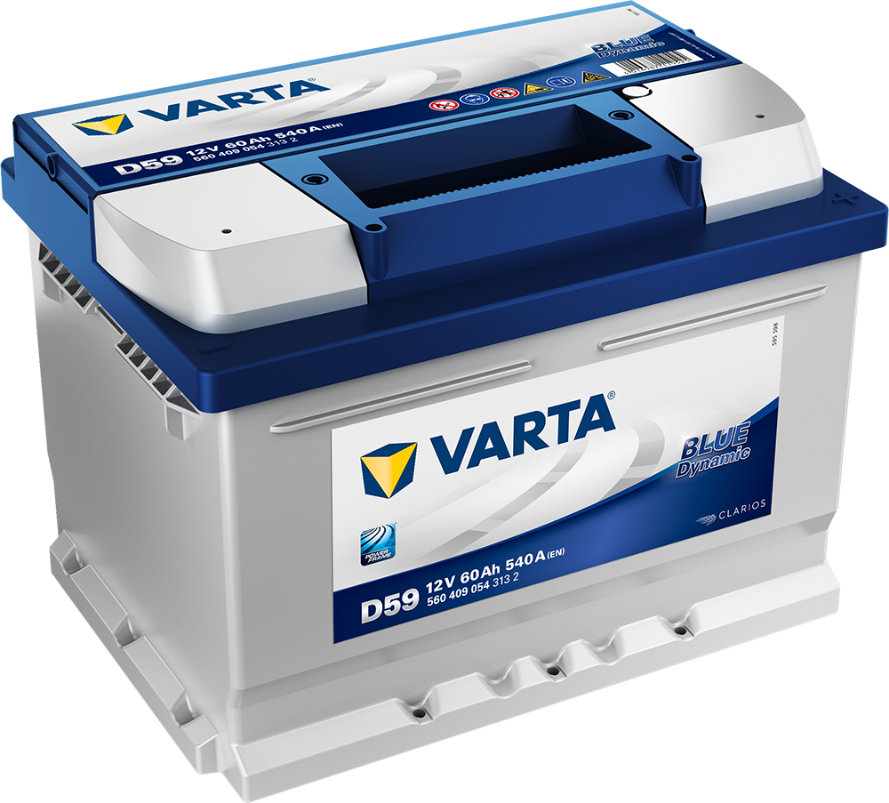 VARTA Blue Dynamic Batteri 12V 60AH 540CCA (242x175x175/175mm) +høyre D59