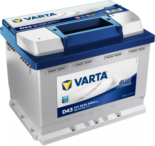 VARTA Blue Dynamic Batteri 12V 60AH 540CCA (242x175x190/190mm) +venstre D43