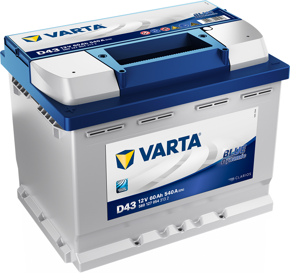 VARTA Blue Dynamic Batteri 12V 60AH 540CCA (242x175x190/190mm) +venstre D43