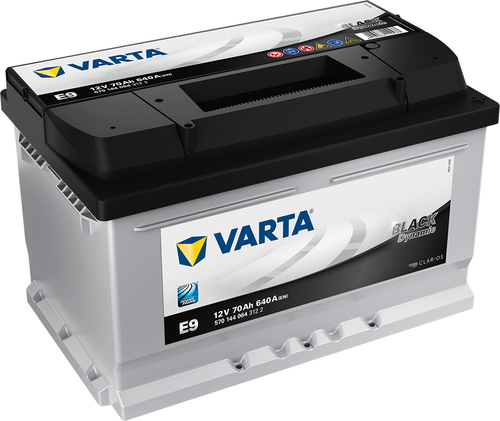 VARTA Black Dynamic Batteri 12V 70AH 640CCA (278x175x175/175mm) +høyre E9