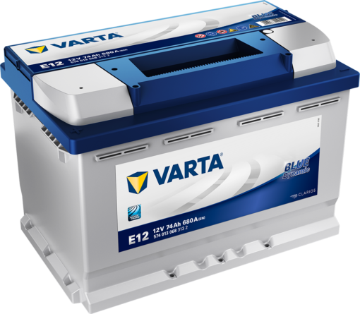 VARTA Blue Dynamic Batteri 12V 74AH 680CCA (278x175x190/190mm) +venstre E12