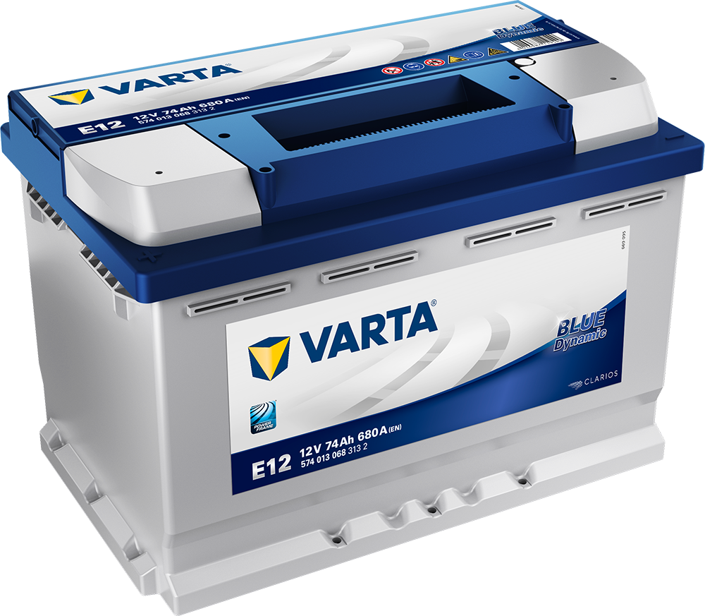 VARTA Blue Dynamic Batteri 12V 74AH 680CCA (278x175x190/190mm) +venstre E12