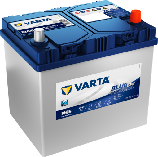 VARTA Blue Dynamic EFB Batteri 12V 65AH 650CCA (232x173x225mm) +høyre N65