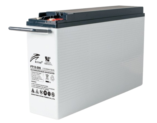 RITAR AGM Batteri 12V 200AH - Frontterminaler