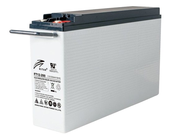 RITAR AGM Batteri 12V 200AH - Frontterminaler