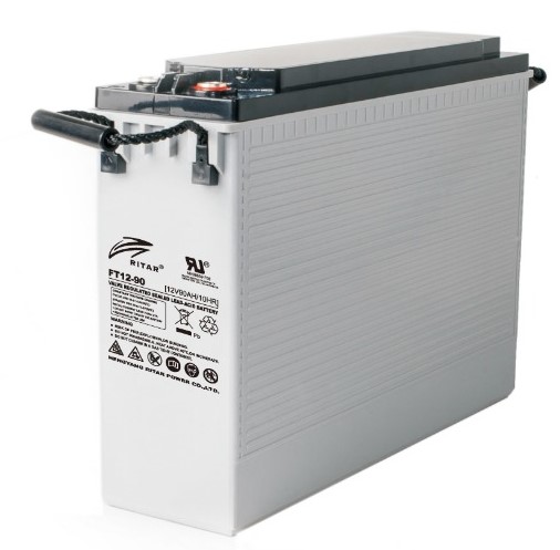 RITAR AGM Batteri 12V 90AH - Frontterminaler