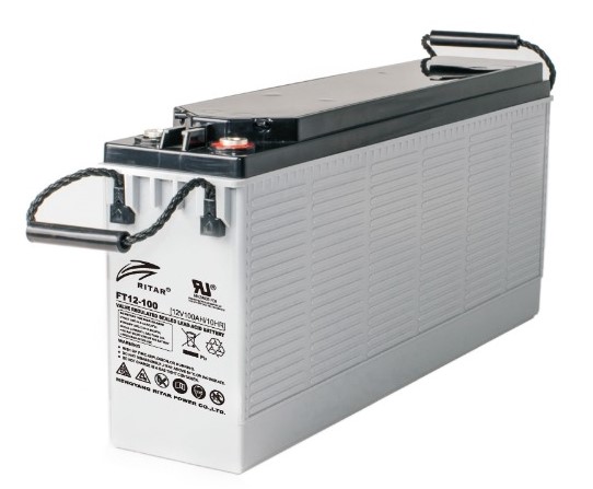 RITAR AGM Batteri 12V 100AH - Frontterminaler