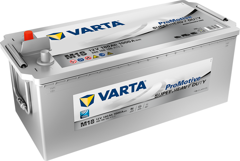 VARTA Startbatteri PRO Motive SHD 12V 180AH 1000CCA (513x223x203/223mm) +venstre M18