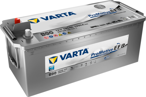 VARTA Promotive EFB Batteri 12V 190AH 1050CCA (513x223x203/223mm) +venstre B90