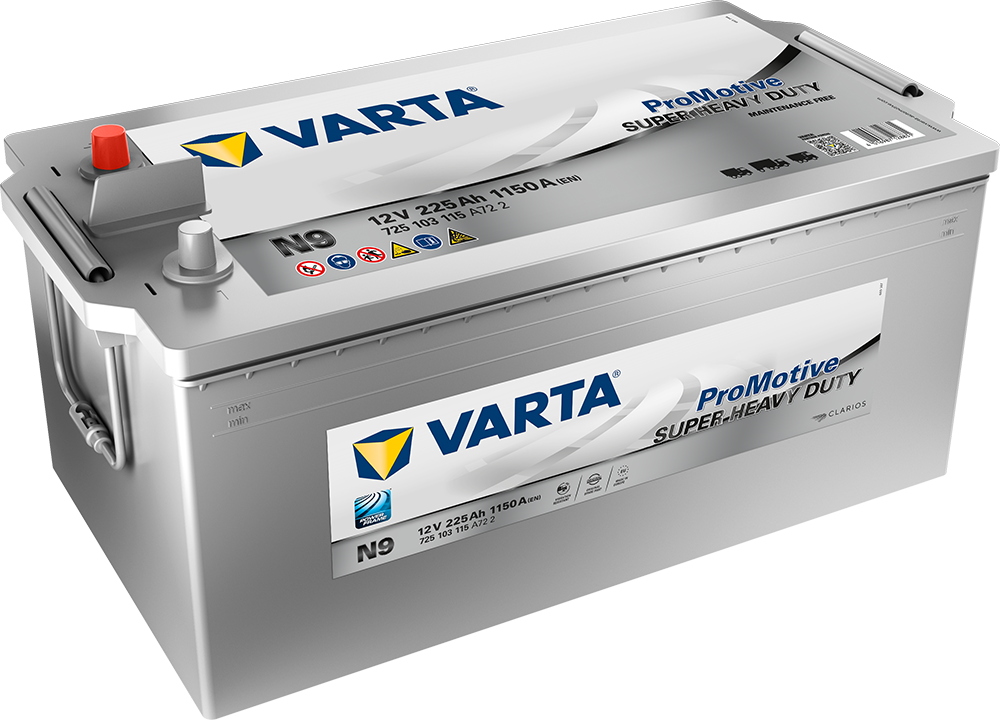 VARTA Promotive SHD Batteri 12V 225AH 1150CCA (518x276x210/242mm) +venstre N9