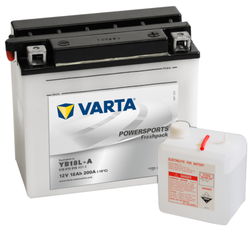 VARTA MC Batteri 12V 18AH 200CCA (181x92x164mm) +høyre YB18L-A