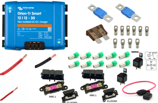 Fricampingpakke m/ 30A dynamo hurtiglader Victron