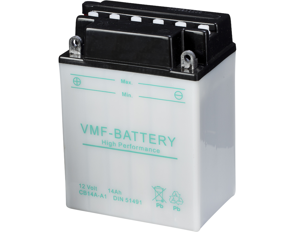 VMF MC Batteri 12V 14AH 160CCA (135x91x167) +venstre | YB14A-A1