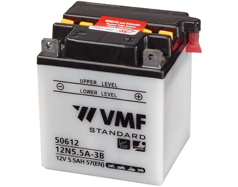 VMF MC Batteri 12V 5,5AH 57CCA (103x90x114) +høyre | 12N5,5A-3B