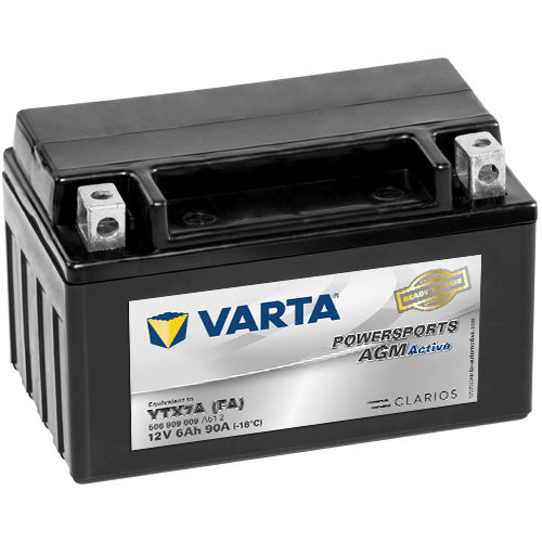 VARTA AGM MC Batteri 12V 6AH 105CCA (150x87x95mm) +venstre YTX7A (FA)