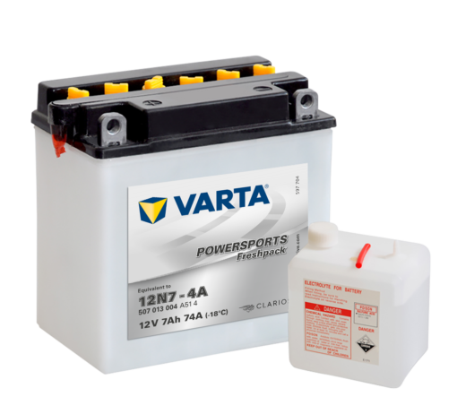 VARTA MC Batteri 12V 7AH 74CCA (137x75x134mm) +venstre 12N7-4A