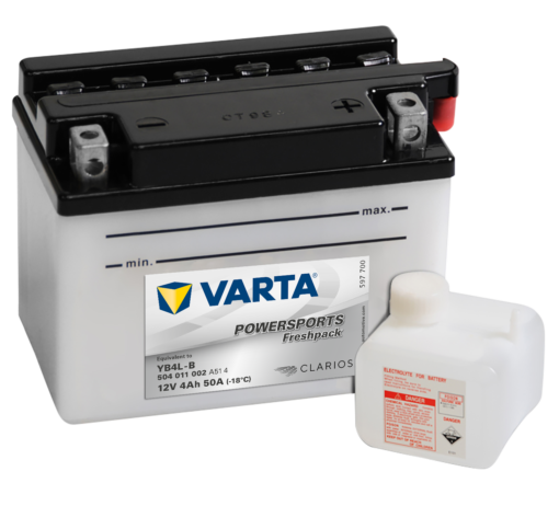 VARTA MC Batteri 12V 4AH 50CCA (121x71x93mm) +høyre YB4L-B