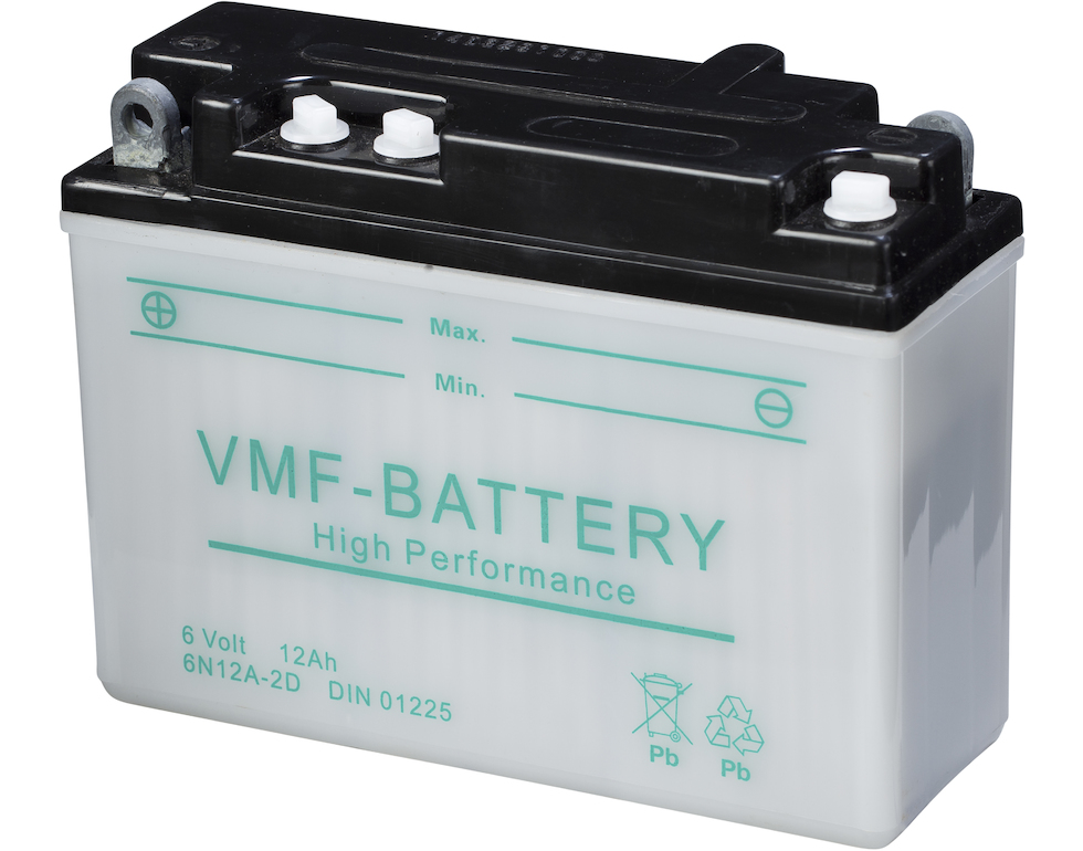 VMF MC Batteri 6V 13AH 96CCA (156x57x116) diagonalt | 6N12A-2D