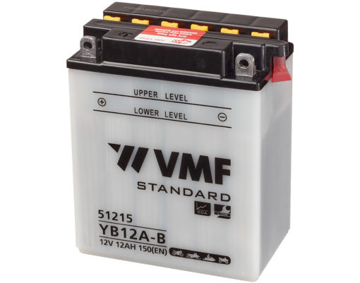 VMF MC Batteri 12V 12AH 150CCA (135x81x161) +venstre | YB12A-B