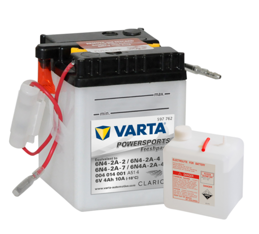 VARTA MC Batteri 6V 4AH 10CCA (71x71x96mm) +diagonalt  6N4-2A-7