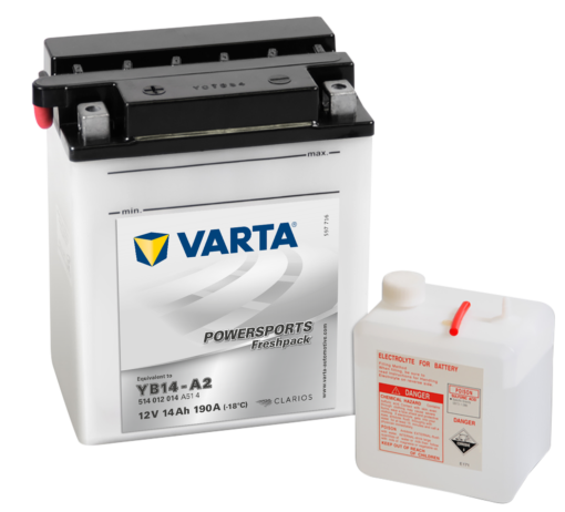 VARTA MC Batteri 12V 14AH 190CCA (136x91x168mm) +venstre YB14-A2