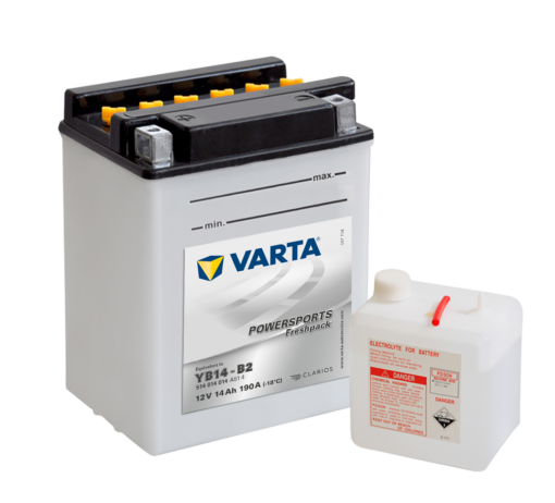 VARTA MC Batteri 12V 14AH 190CCA (134x89x166mm) +venstre YB14-B2