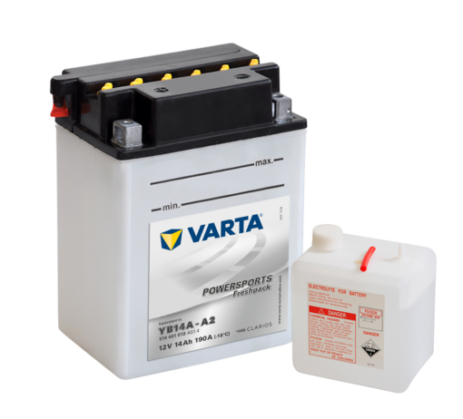 VARTA MC Batteri 12V 14AH 190CCA (134x89x176mm) +venstre YB14A-A2