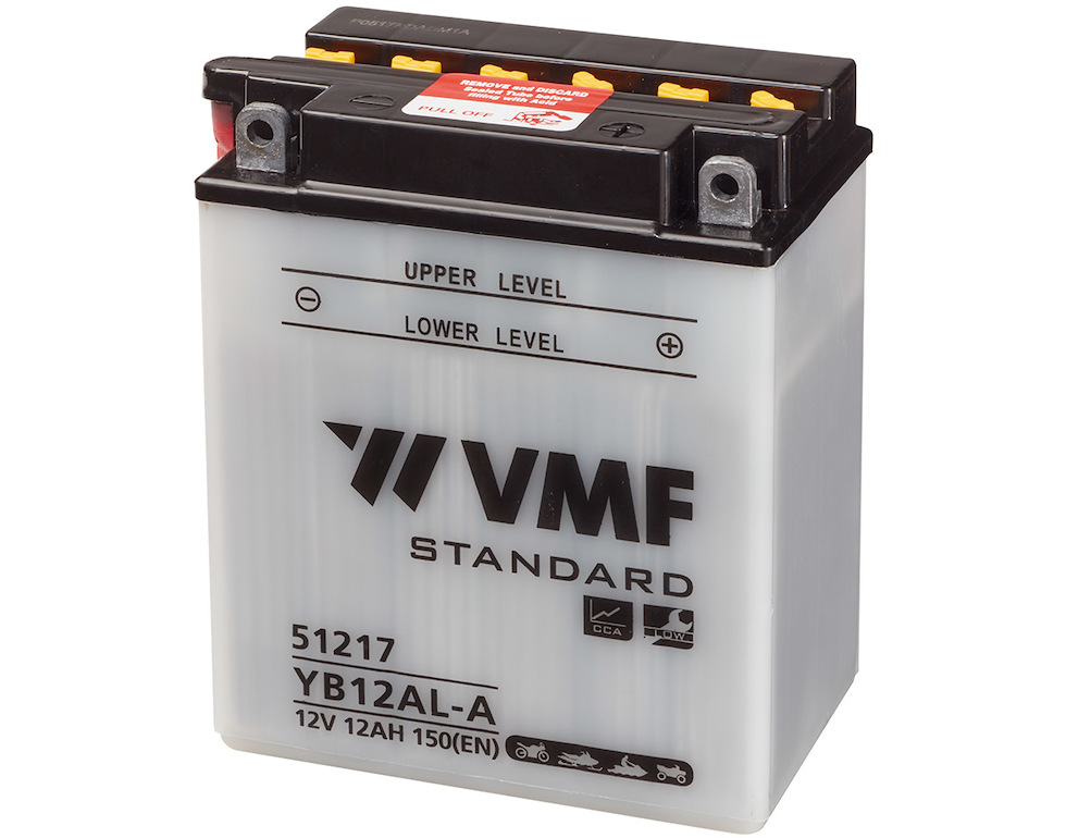 VMF MC Batteri 12V 12AH 150CCA (135x81x161) +høyre | YB12-AL-A