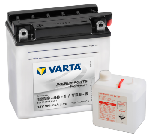 VARTA MC Batteri 12V 9AH 85CCA (136x76x134mm) +venstre YB9-B