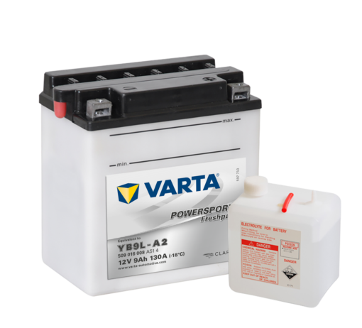 VARTA MC Batteri 12V 9AH 130CCA (135x75x139mm) +høyre YB9L-A2