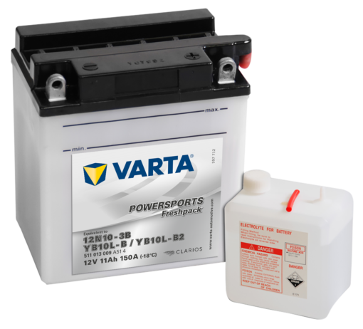 VARTA MC Batteri 12V 11AH 150CCA (136x91x146mm) +høyre YB10L-B2